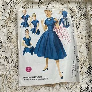 Vtg‎ 1955 Dress Pattern